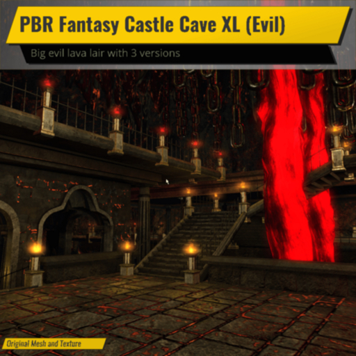 PBR Fantasy Castle Cave XL (Evil)